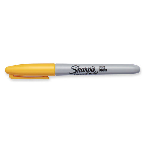 Sharpie Limited Edition 80's Glam Banana Clip Yellow Fine Point Permanent Marker  Sharpie Markers
