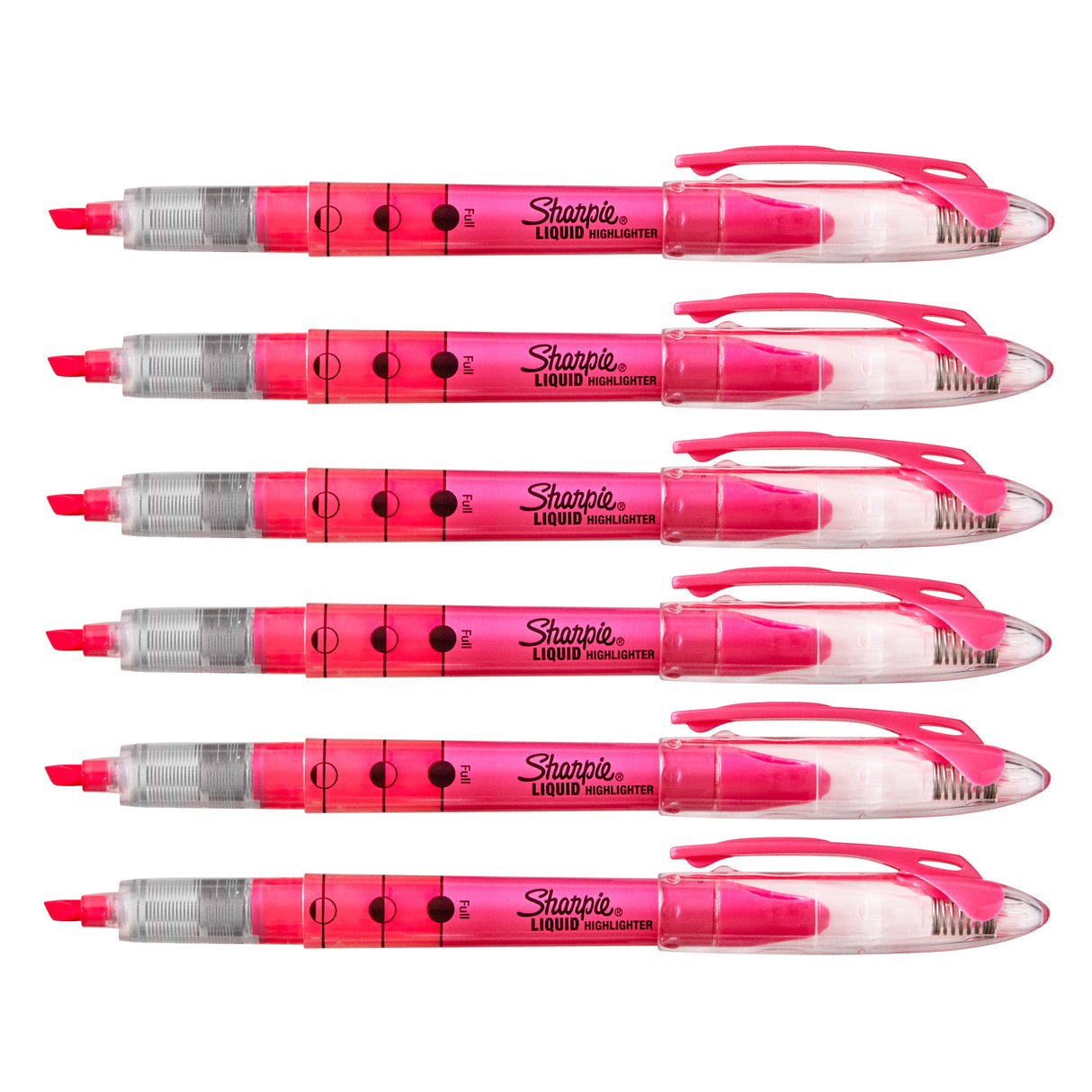 Sharpie Liquid Highlighter Pink Narrow Chisel Tip Pack Of  6  Sharpie Highlighter