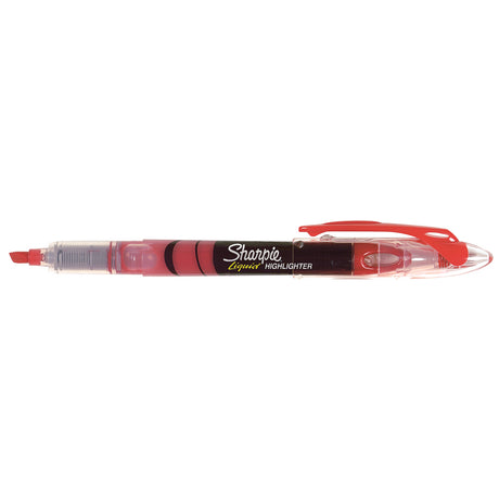 Sharpie Liquid Highlighter Red Narrow Chisel Tip  Sharpie Highlighter