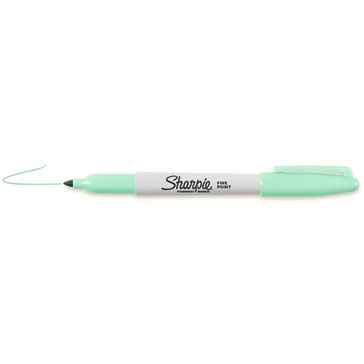 Sharpie Fine Point Mint Permanent Marker, Sold Individually  Sharpie Markers