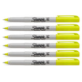 Sharpie Supersonic Yellow Ultra Fine Markers, Pack of 6  Sharpie Markers