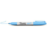Sharpie Neon Blue Fine Point Permanent Marker Sold Individually  Sharpie Markers