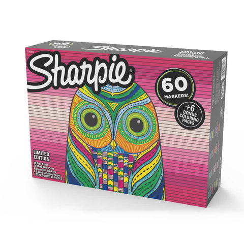 Sharpie Marker Set Pack of 60 Limited Edition Owl  Sharpie 