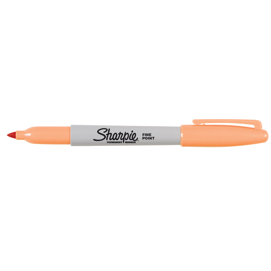 Sharpie Pen Style Permanent Marker, Fine Point, Orange Ink