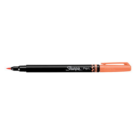 Sharpie Brush Tip Pen, Coral  Sharpie Felt Tip Pen