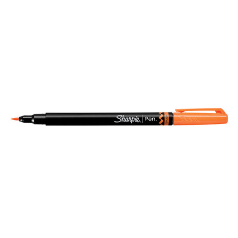 Sharpie Brush Tip Pen, Orange  Sharpie Felt Tip Pen