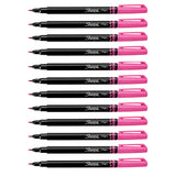 Sharpie Brush Tip Pen, Power Pink Pack of 12