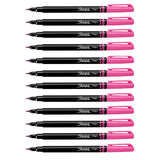 Sharpie Brush Tip Pen, Power Pink Pack of 12