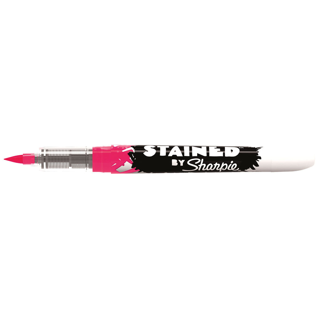 Sharpie Pink Fabric Marker, Brush Tip, Stained By Sharpie