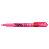 Sharpie Pink Highlighter Stick Chisel Tip with Ink Indicator and Pocket Clip  Sharpie Highlighter