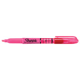 Sharpie Pink Highlighter Stick Chisel Tip with Ink Indicator and Pocket Clip Dozen  Sharpie Highlighter