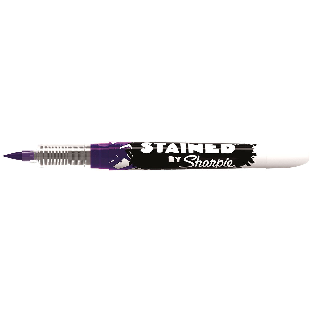 Sharpie Purple Fabric Marker, Brush Tip, Stained By Sharpie  Sharpie Fabric Markers