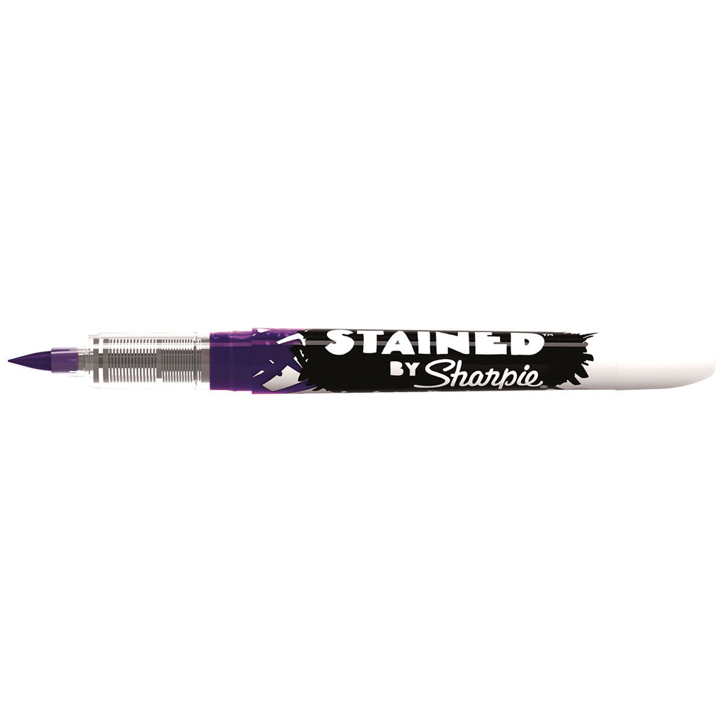 Sharpie Purple Fabric Marker, Brush Tip, Stained By Sharpie