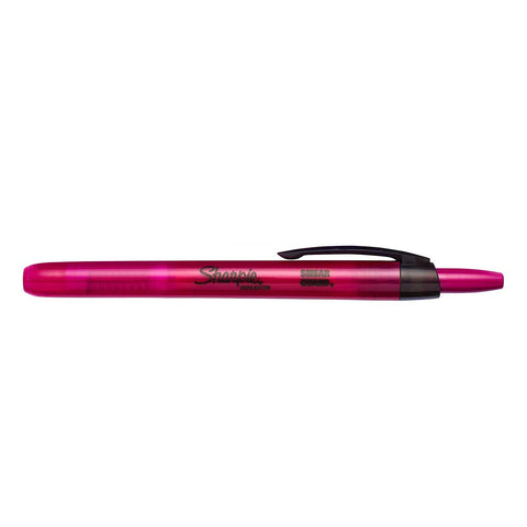 Sharpie Highlighter Retractable Berry Narrow Chisel Tip