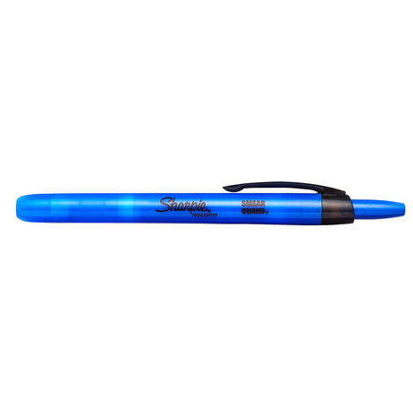 Sharpie Highlighter Retractable Indigo Narrow Chisel Tip  Sharpie Highlighter