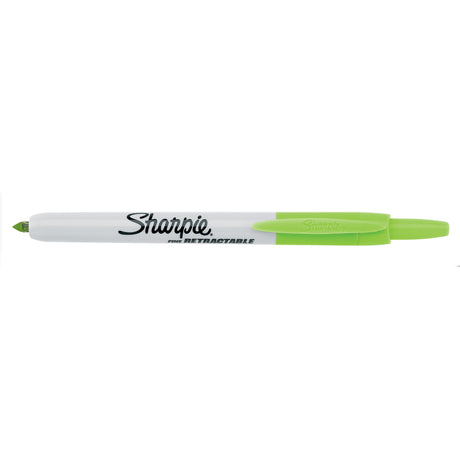 Sharpie Retractable Lime Fine Point Permanent Marker  Sharpie Markers