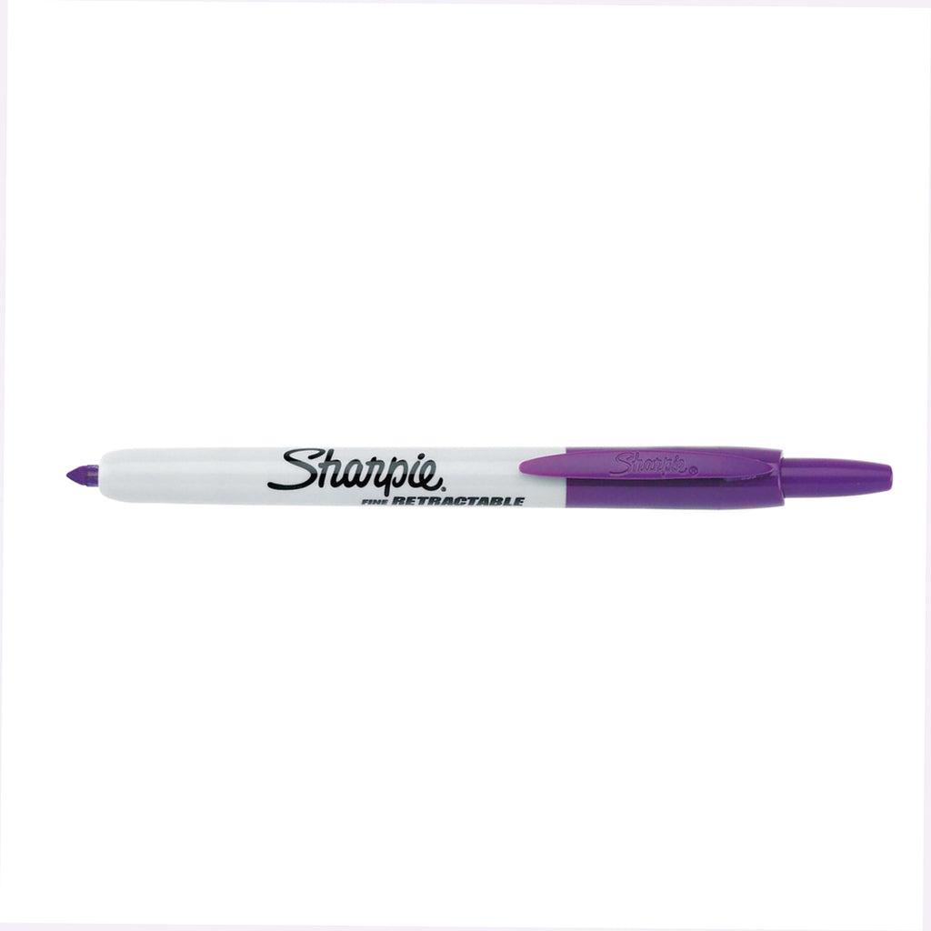  Sharpie Retractable Permanent Marker - Fine Point - Berry  Purple