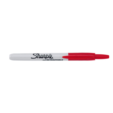 Sharpie Retractable Red Fine Point Permanent Marker  Sharpie Markers