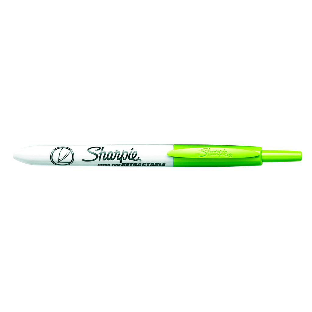 Sharpie Retractable Ultra Fine Lime Permanent Marker  Sharpie Markers