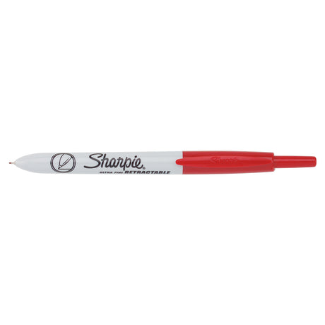 Sharpie Retractable Ultra Fine Red Permanent Marker 1735791  Sharpie Markers