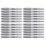 Silver Sharpie Markers Bulk Pack of 24