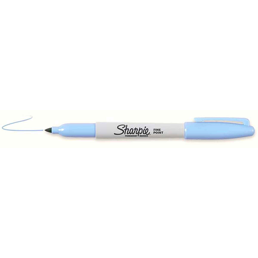Sharpie Fine Point Sky Blue Permanent Marker, Sold Individually  Sharpie Markers