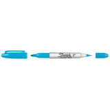 Sharpie Twin Tip Turquoise Ultra Fine and Fine Point  Sharpie Markers