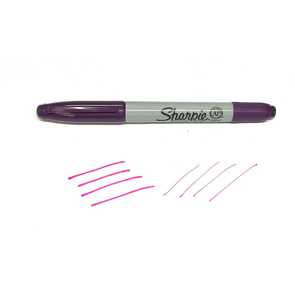 Zebra Shimmering METALLIC INK Markers Brush Pens- Medium Point Blue Green  Purple