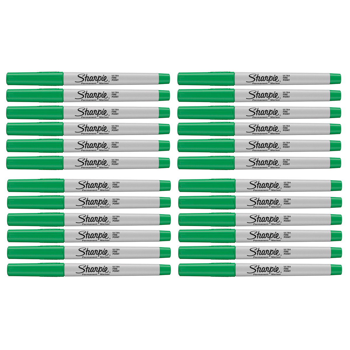 Sharpie Ultra Fine Point Green Permanent Marker Bulk Pack of 24  Sharpie Markers