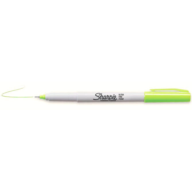 Sharpie Ultra Fine Point Lime Green Permanent Marker  Sharpie Markers