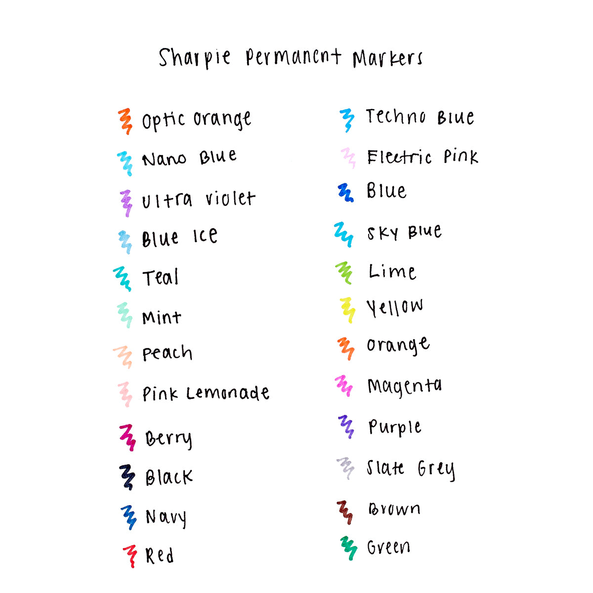 Sharpie Ultra Fine Point Sky Blue Permanent Marker, Sold Individually  Sharpie Markers