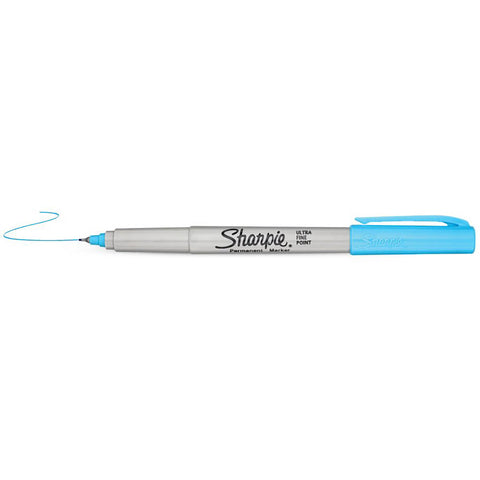Sharpie Limited Edition Electro Pop Ultra Fine Point Permanent Marker Nano Blue Sold Individually  Sharpie Markers