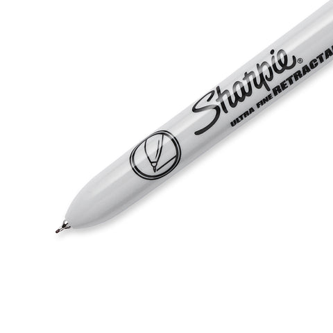 SHARPIE Retractable Permanent Markers, Ultra Fine Point, Black, 3