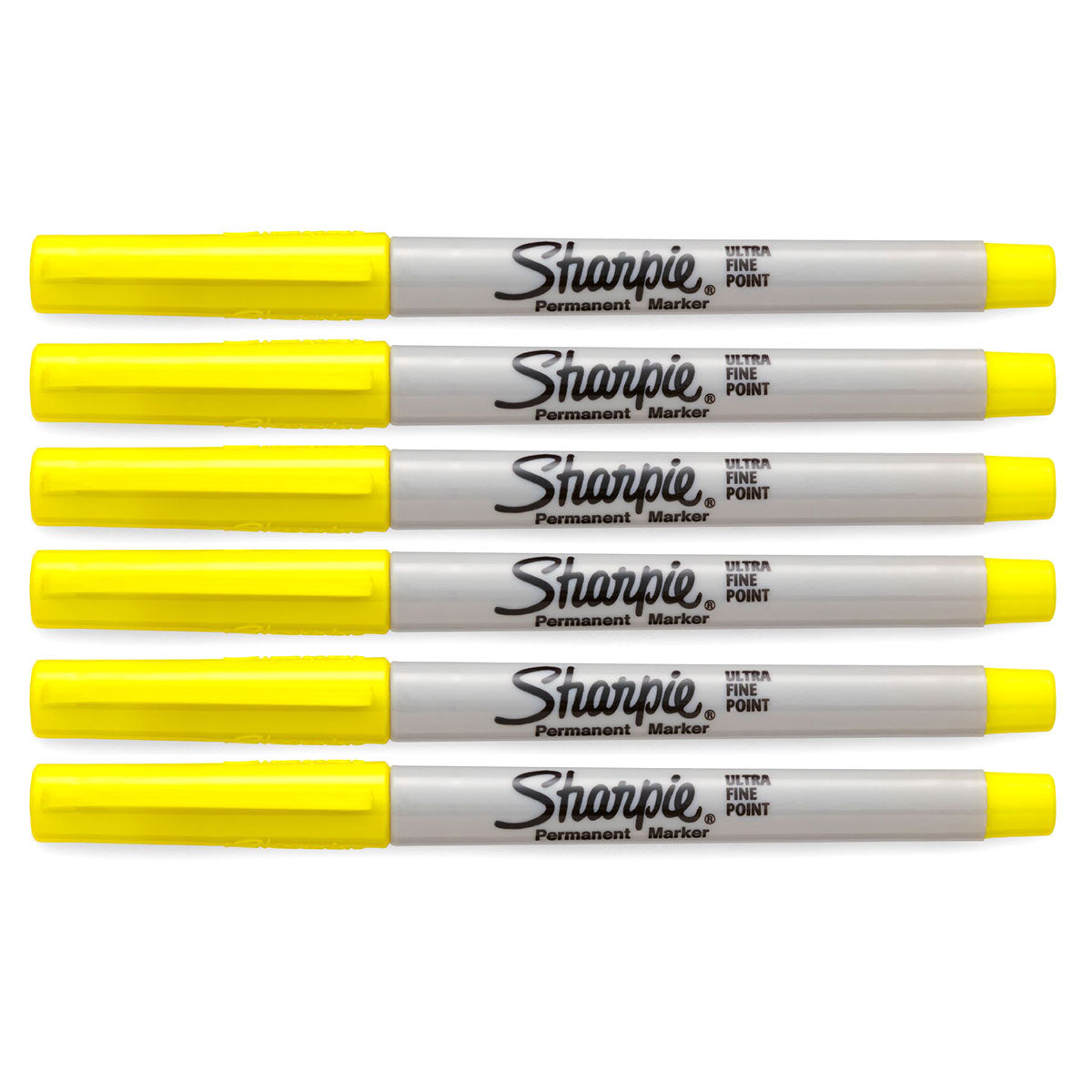 Sharpie Ultra Fine Point Yellow Permanent Markers Pack of 6