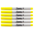 Sharpie Ultra Fine Point Yellow Permanent Markers Pack of 6  Sharpie Markers