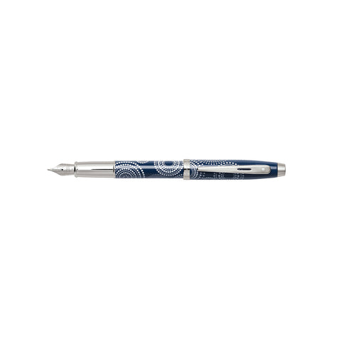 Sheaffer 100 Blue Fountain Pen Medium 9270-0