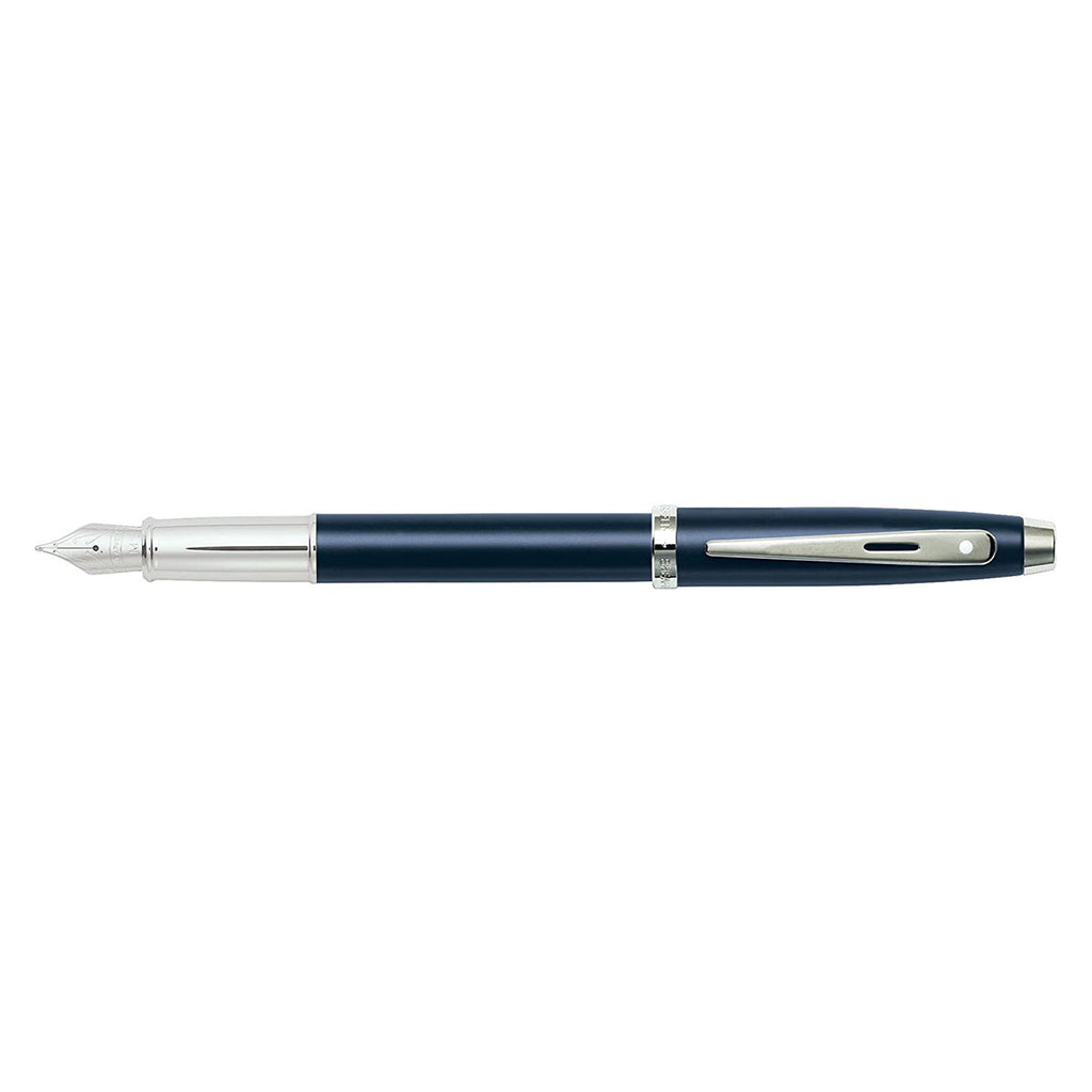 Sheaffer 100 Matte Navy Fountain Pen Medium  9318-0