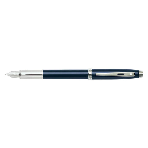 Sheaffer 100 Matte Navy Fountain Pen Medium  9318-0