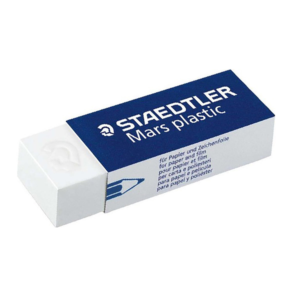 Staedtler Mars Plastic White Erasers Bulk Pack of 48 Erasers