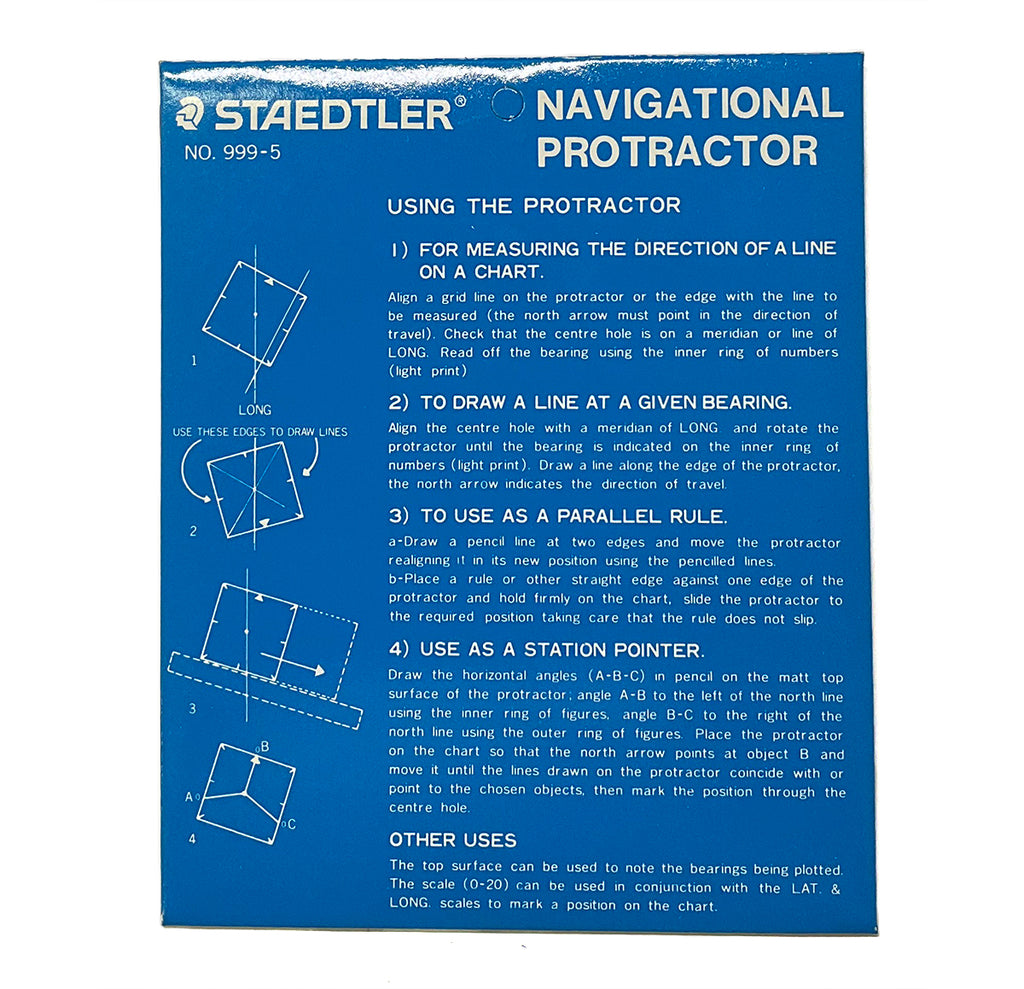 Staedtler Navigational Protractor 999-5  Staedtler Erasers