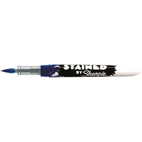 Sharpie Blue Fabric Marker, Brush Tip, Stained By Sharpie  Sharpie Fabric Markers