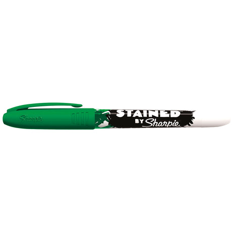 Sharpie Green Fabric Marker, Brush Tip, Stained By Sharpie  Sharpie Fabric Markers