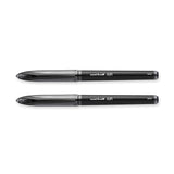 Uni Ball Air Black Medium 0.7mm Pack Of 2  Uni-Ball Rollerball Pens