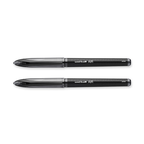 Uni Ball Air Black Medium 0.7mm Pack Of 2  Uni-Ball Rollerball Pens