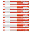 Uniball Signo DX 0.38mm Mandarin Orange Ultra Micro Gel Pen Dozen  Uni-Ball Gel Ink Pens