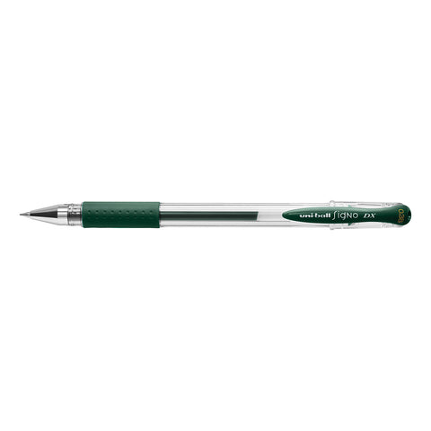 Uni Ball Signo DX .38 mm Green Black Ultra Micro Gel Pen  Uni-Ball Gel Ink Pens