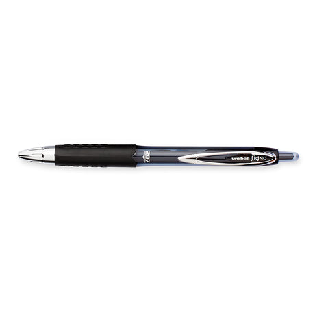 Uni Ball Signo 207 Black Retractable Medium 0.7mm Retractable Gel Ink Pen Pack of 6  Uni-Ball Gel Ink Pens