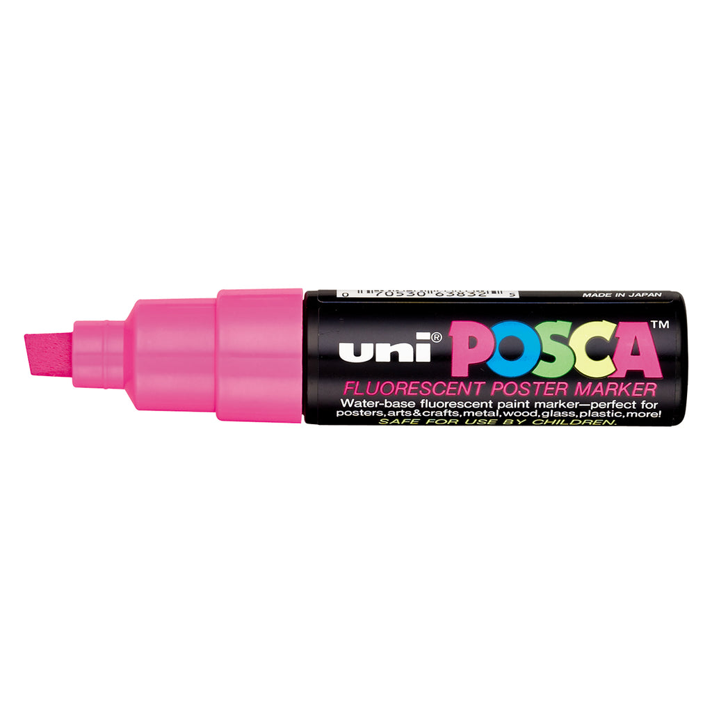 Posca Fluorescent Pink Paint Poster Marker Broad, Safe For Children  Posca Paint Markers