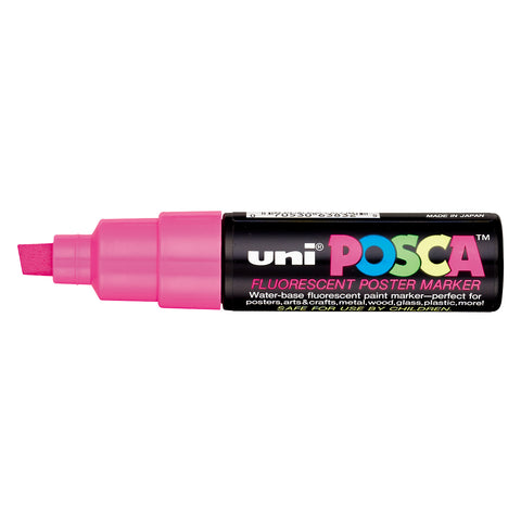 Posca Fluorescent Pink Paint Poster Marker Broad, Safe For Children  Posca Paint Markers