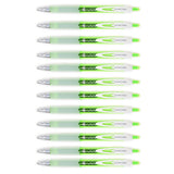 Uni Ball Signo 207 Light Green Gel Pen Medium 0.7mm Retractable - Polka Dot Design 12 Count